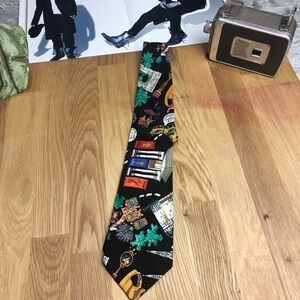 Nicole Miller NY City Print Silk Tie